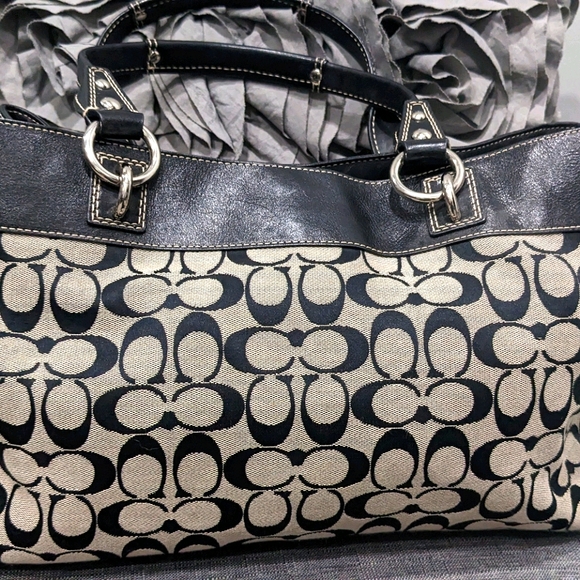 Coach Handbag with Leather - Picture 4 of 5